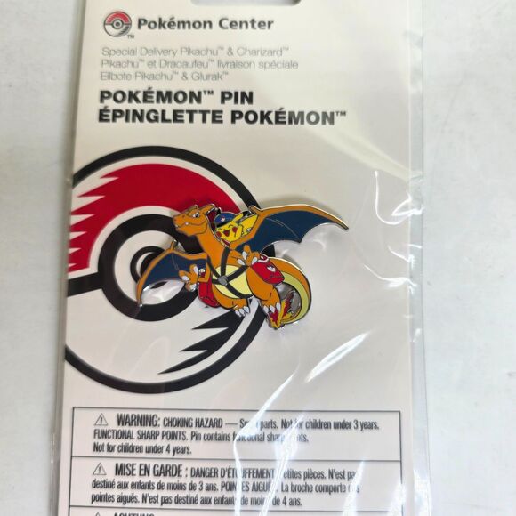 Pokémon Center Pikachu & Charizard Pokemon Pin - NEW SEALED - Picture 2 of 4